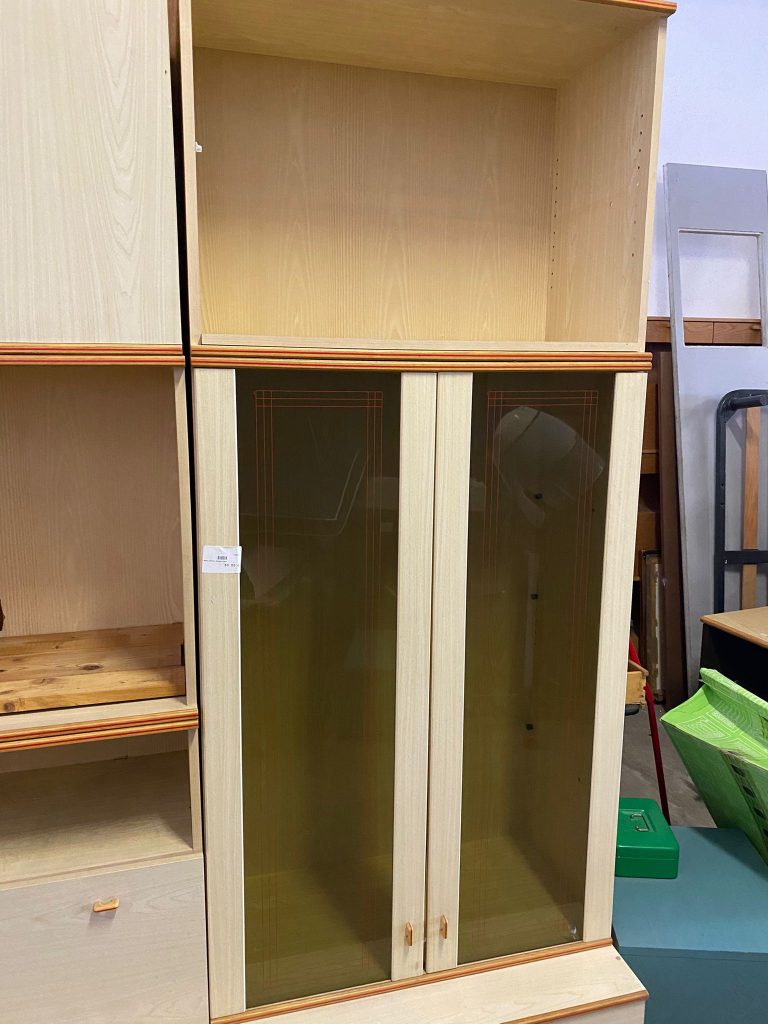 Mobile soggiorno in legno con vetrina USATO 1485/U