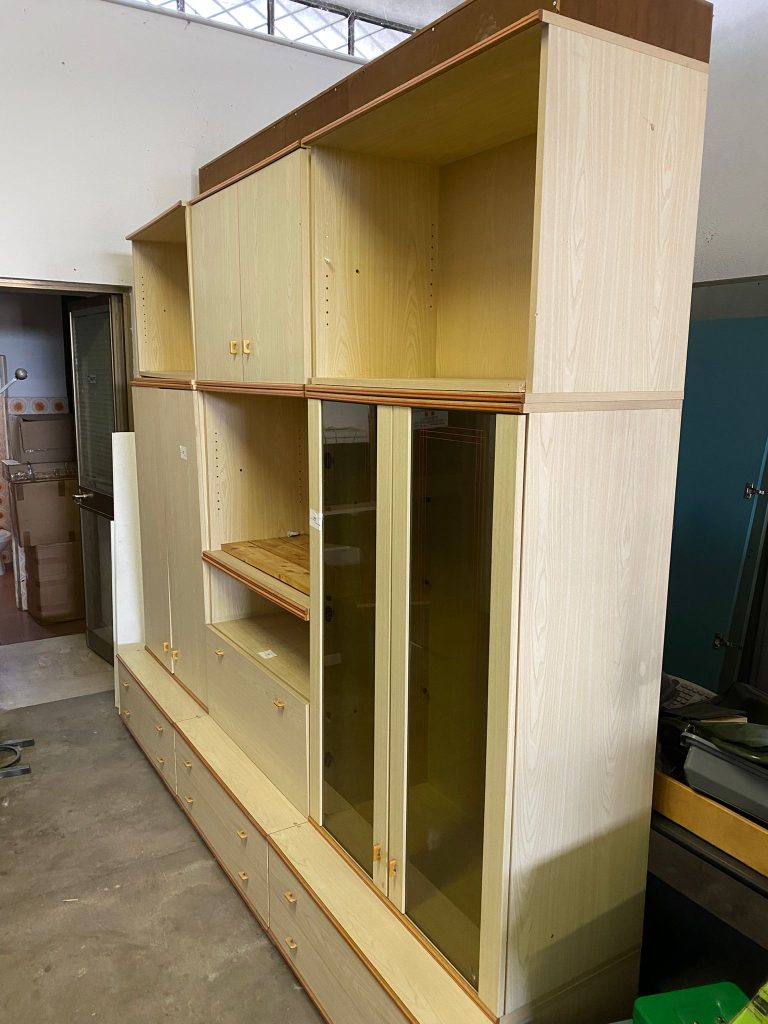 Mobile soggiorno in legno con vetrina USATO 1485/U