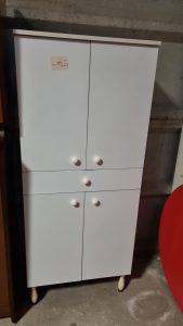 Armadietto bianco per il bagno Usato 3331/u