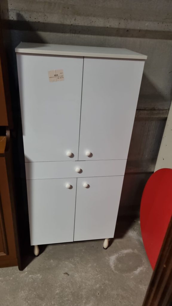 Armadietto bianco per il bagno Usato 3331/u