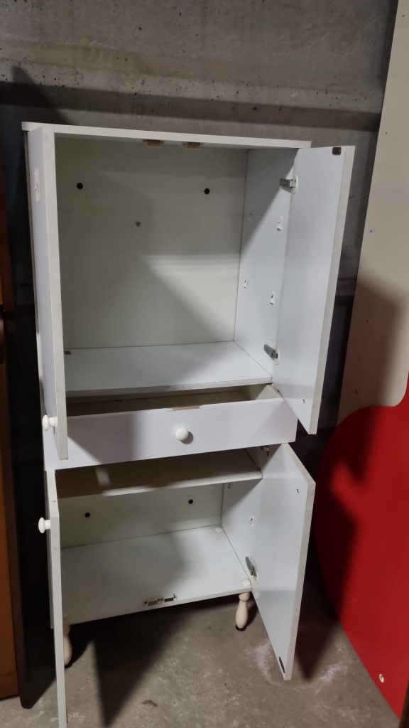 Armadietto bianco per il bagno Usato 3331/u