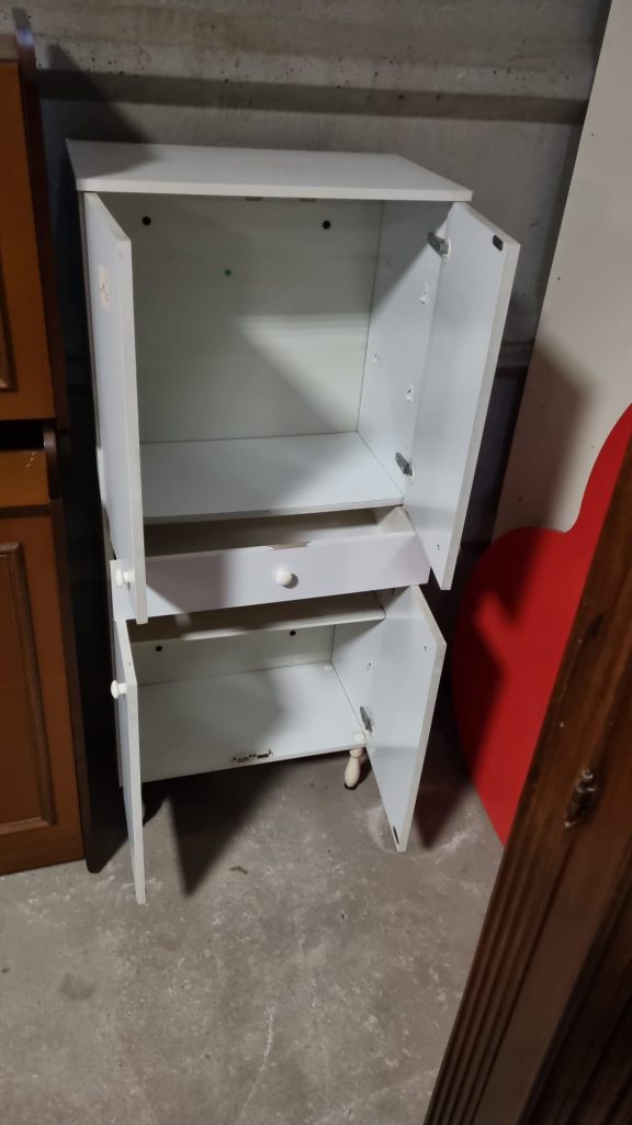 Armadietto bianco per il bagno Usato 3331/u
