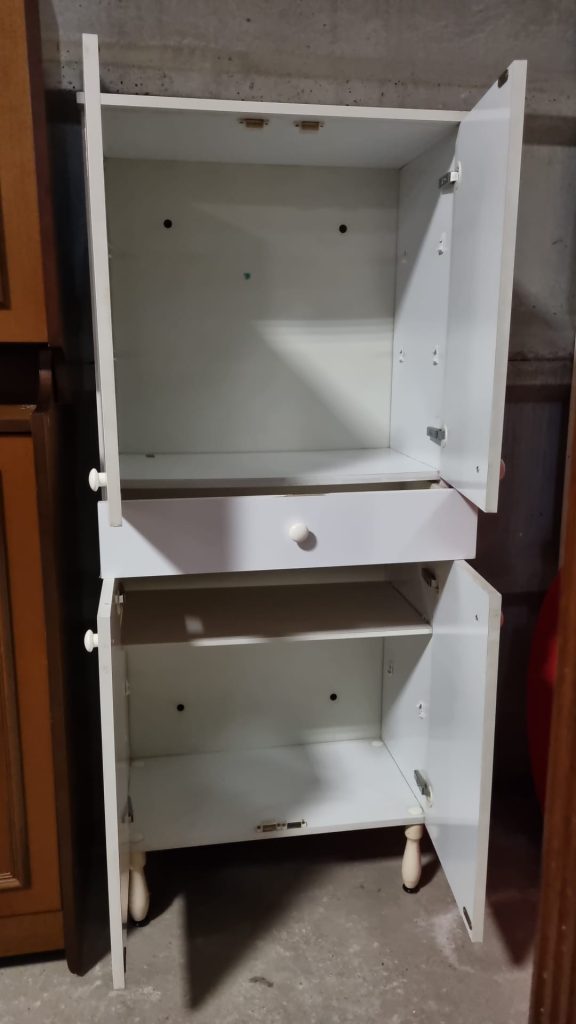 Armadietto bianco per il bagno Usato 3331/u