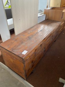 Panca Contenitore In Legno Stile Rustico USATO 1778/U
