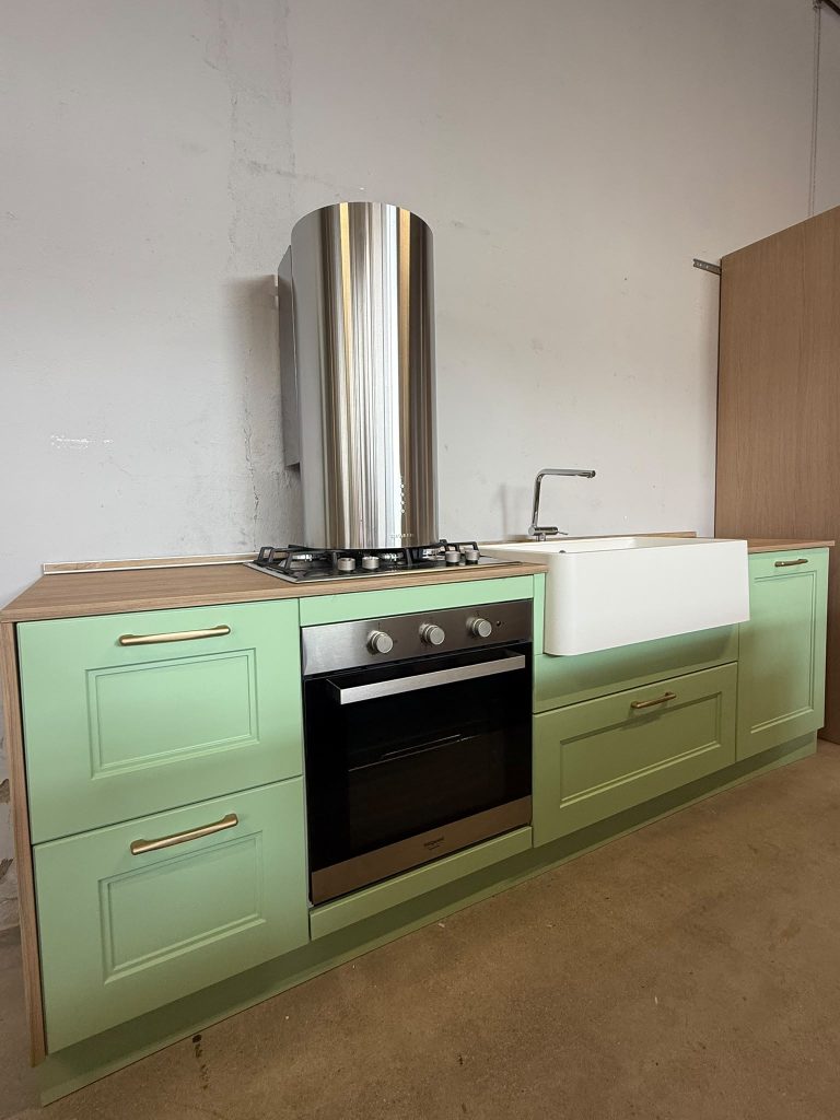 Mobile Cucina Solo Base Con Elettrodomestici: Piano cottura, forno, cappa lavastoviglie e lavello 862