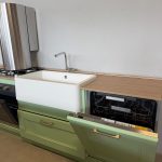 Mobile Cucina Solo Base Con Elettrodomestici: Piano cottura, forno, cappa lavastoviglie e lavello 862