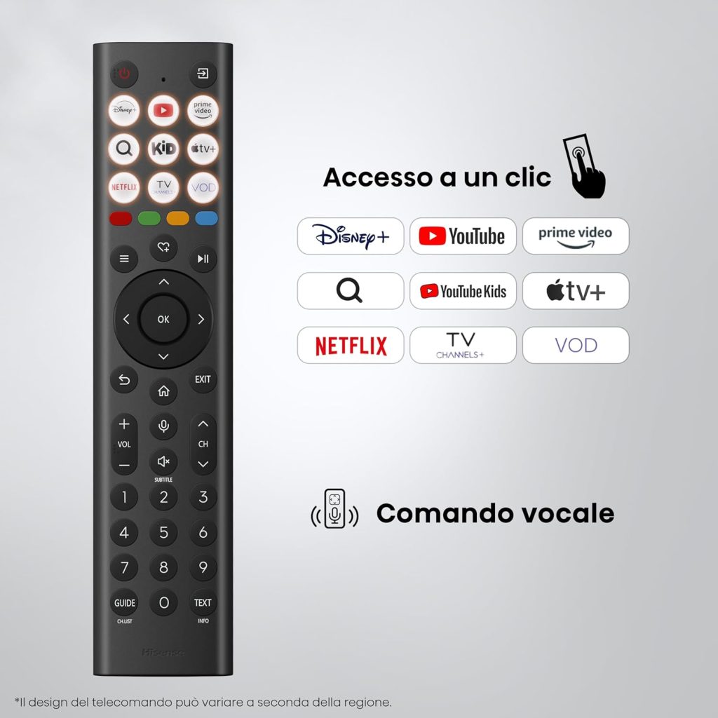 100E7S PRO - HISENSE - TVC LED 100 QLED SMART TV HDR10+ 144HZ 400 NITS DOLBY VISION ATMOS P.LATERALI