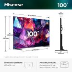 100E7S PRO - HISENSE - TVC LED 100 QLED SMART TV HDR10+ 144HZ 400 NITS DOLBY VISION ATMOS P.LATERALI