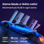 100E7S PRO - HISENSE - TVC LED 100 QLED SMART TV HDR10+ 144HZ 400 NITS DOLBY VISION ATMOS P.LATERALI