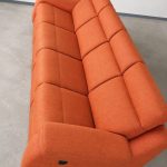 Divano Arancione Reclinabile Elettricamente Usato 875