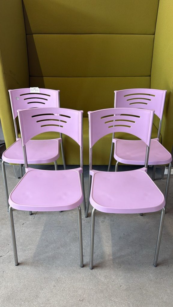 4 Sedie Break Pink Prodotto Nuovo Da Esposizione 477/U