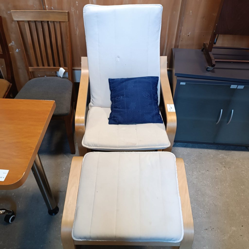 Sedia Sdraio Con Cuscini In Legno Usata 4124/U