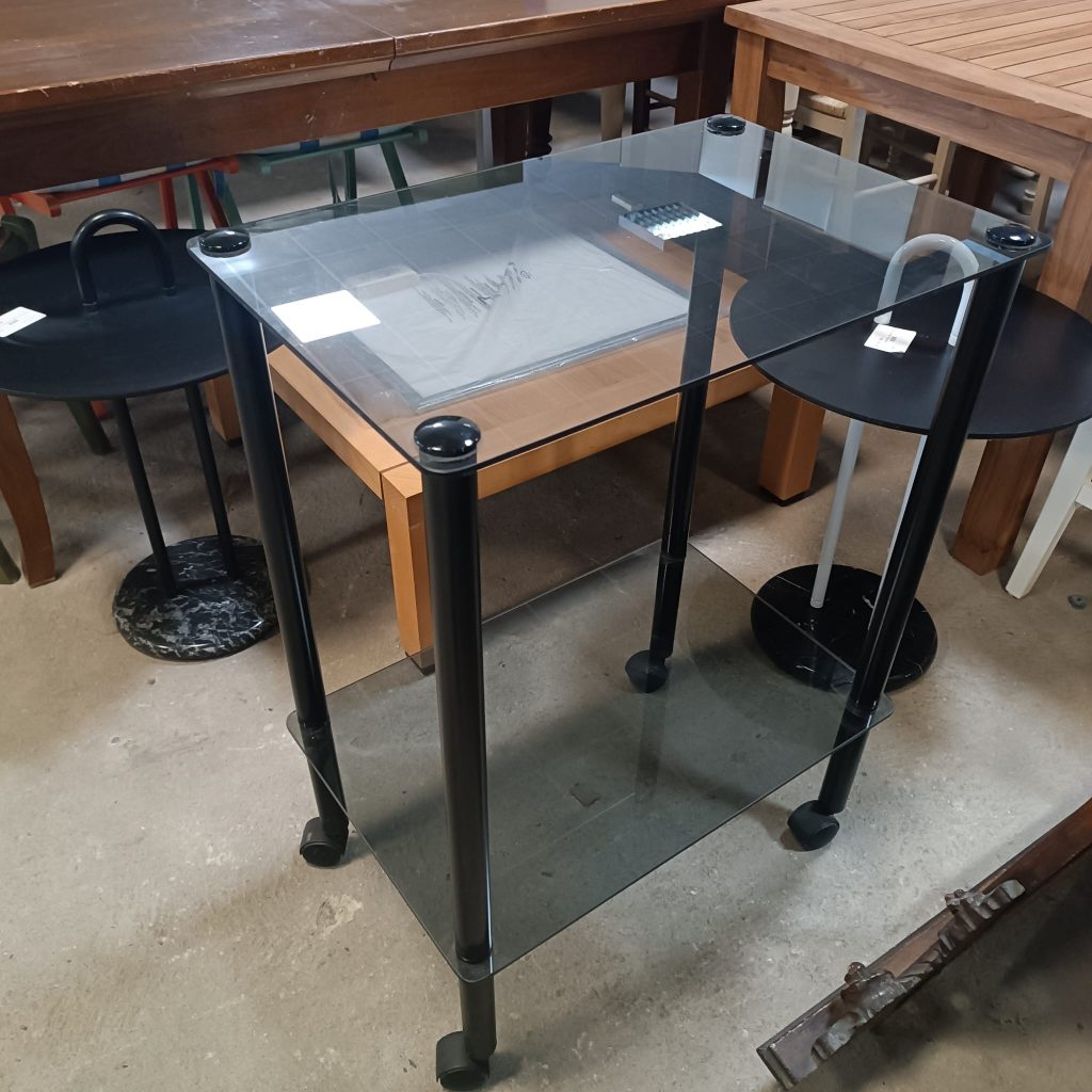 Carrello Con Piani In Vetro Usato 4150/U