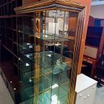 Vetrina In Legno Con Vetro, Specchio E Luci Usata 3614/u
