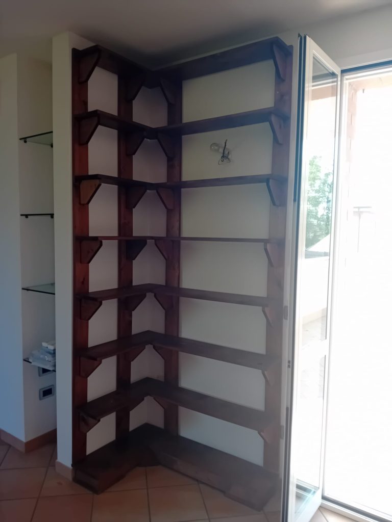 Libreria Angolare Doppia Usata 919