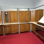 Cucina Lineare In Legno Con Top Marmo Nuovo Da Esposizione 418/U
