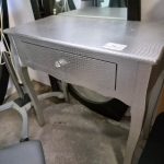 Consolle Argentato Da Ingresso Con Gambe Curvate Usato 840