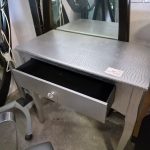 Consolle Argentato Da Ingresso Con Gambe Curvate Usato 840