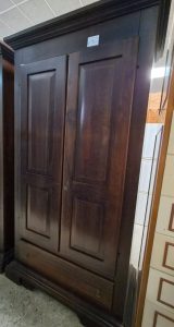 Armadio In Legno Massiccio A 2 Ante +1 Cassetto Usato 941