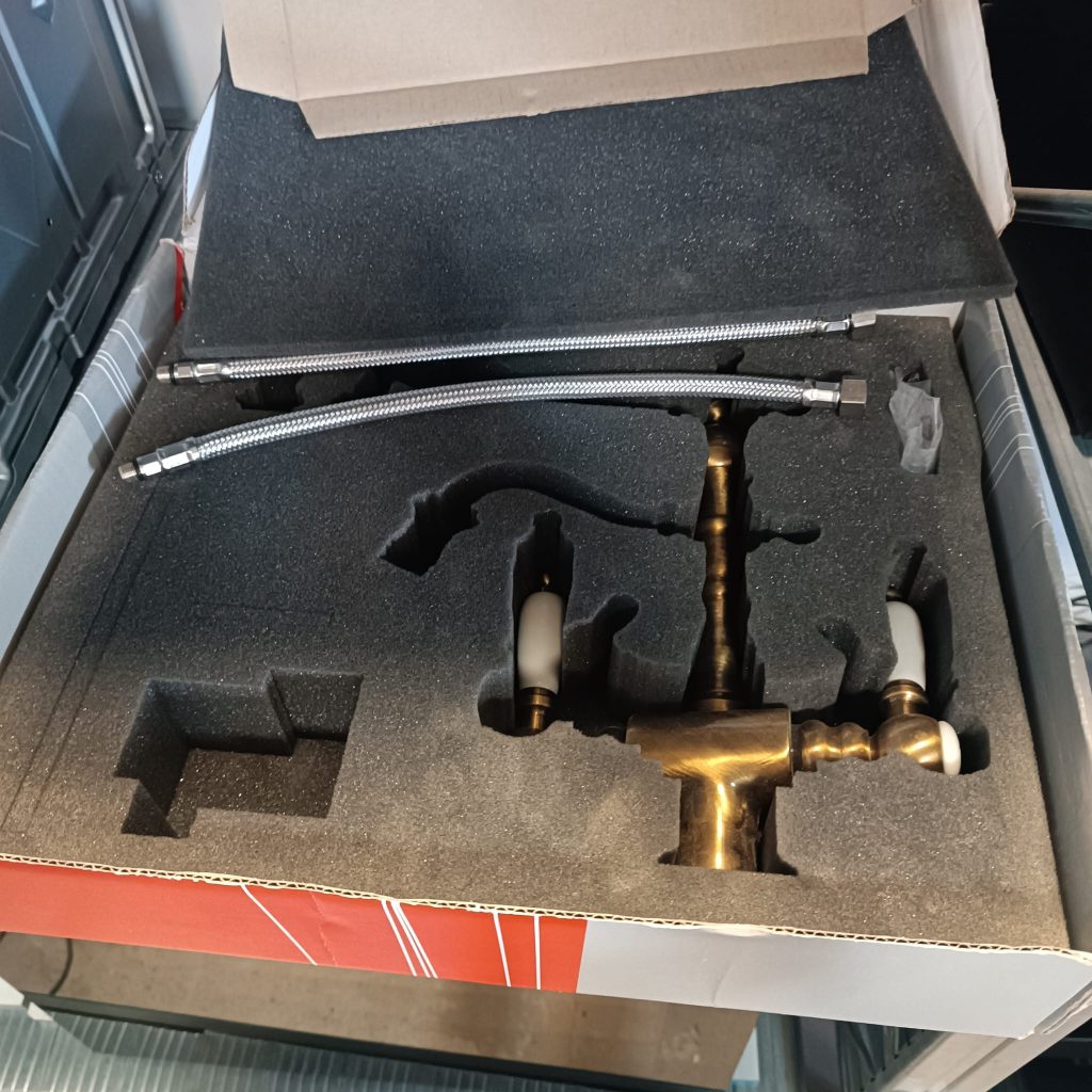 Miscelatore In Ottone Con Doppia Maniglia Usato 4454/U