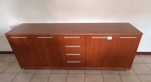 Madia Bassa Da Sala In Legno Con 5 Ante Usato 950