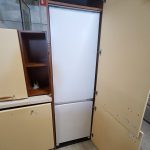 Mobile cucina usata completa di elettrodomestici: piano cottura, forno, lavastoviglie, cappa e frigorifero da incasso USATA 954