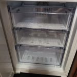 Mobile cucina in legno completa di elettrodomestici: piano cottura, forno, lavastoviglie, cappa e frigo da incasso USATA 4652/U