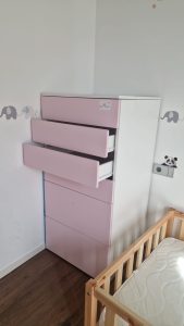 Cassettiera rosa 6 cassetti USATA 986