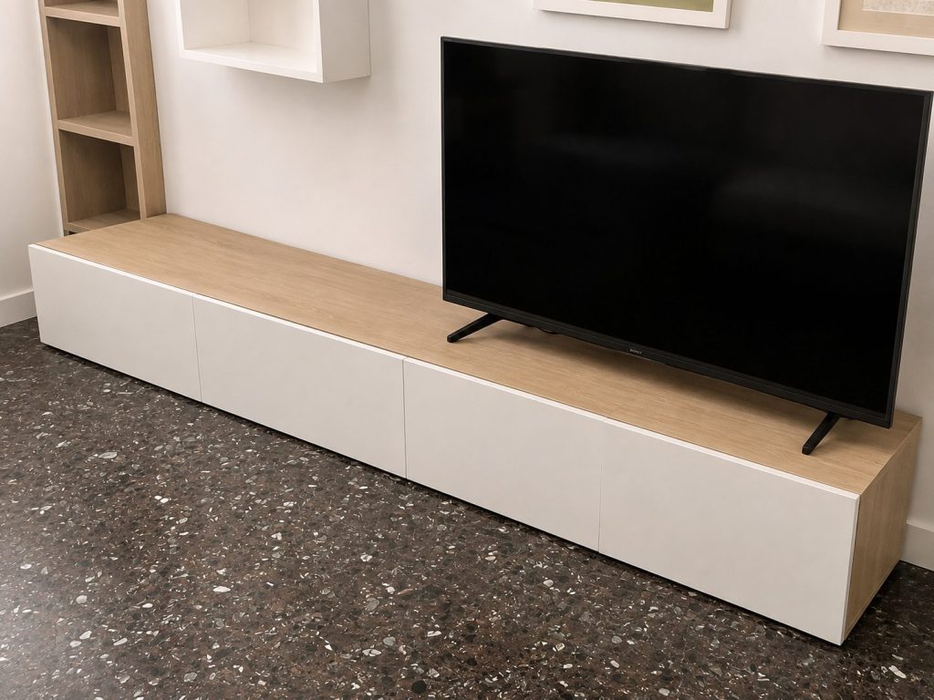 Base mobile porta tv soggiorno bianco a 4 ante USATO 972
