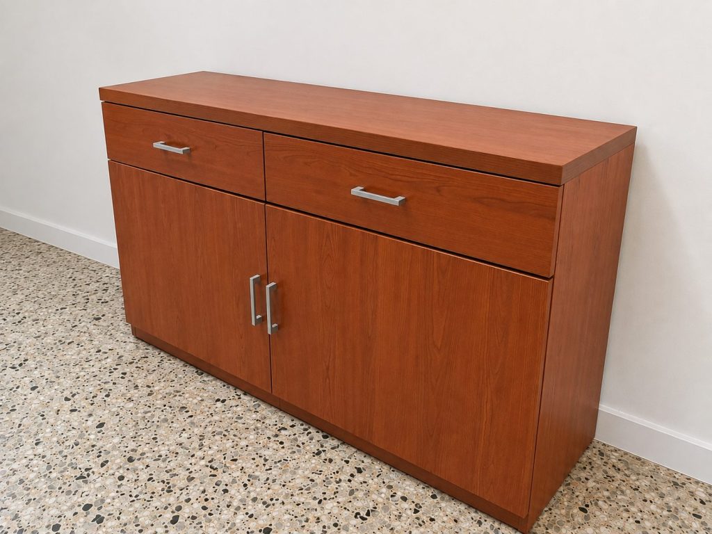 Cassettone con 2 ante e 2 cassetti in legno 969