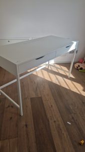 Scrivania bianca con cassetti  USATA 983
