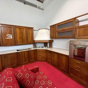 Mobile Cucina in Legno Massiccio in Noce Nuova 310x310cm 506/U