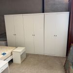 Camera da letto completa di: letto matrimoniale con rete e materasso, 2 comodini, armadio a 6 ante scomponibile USATO 4802/U