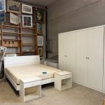 Camera da letto completa di: letto matrimoniale con rete e materasso, 2 comodini, armadio a 6 ante scomponibile USATO 4802/U