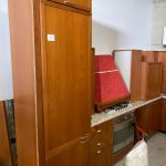 Mobile cucina con elettrodomestici: forno, cappa, piano cottura e frigorifero incasso (no lavastoviglie) USATA 1014