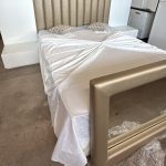 Letto Imbottito matrimoniale completo di rete e materasso USATO 979