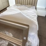 Letto Imbottito matrimoniale completo di rete e materasso USATO 979