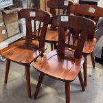 Set 4 Sedie in Legno Stile Rustico – Usate – Cod. 431, 432, 433, 434