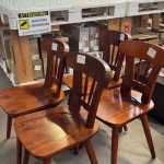 Set 4 Sedie in Legno Stile Rustico – Usate – Cod. 431, 432, 433, 434