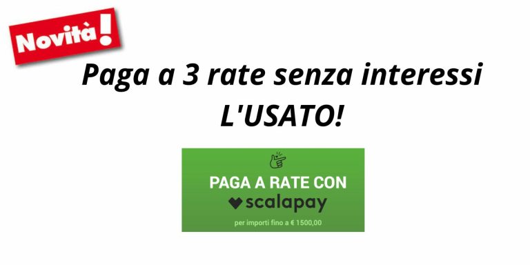 Acquista l’usato pagando a rate