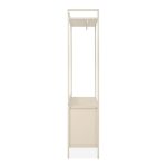 Appendiabiti multifunzione Dhaka41A con 2 cassetti con struttura in metallo beige