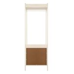 Appendiabiti multifunzione Dhaka41A con 2 cassetti con struttura in metallo beige