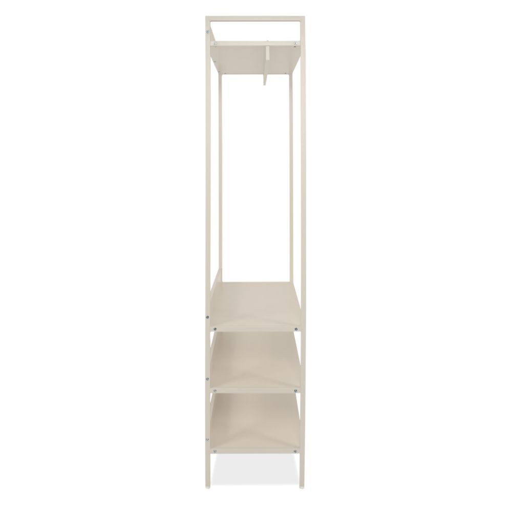 Appendiabiti multifunzione Dhaka41B con 3 ripiani con struttura in metallo beige