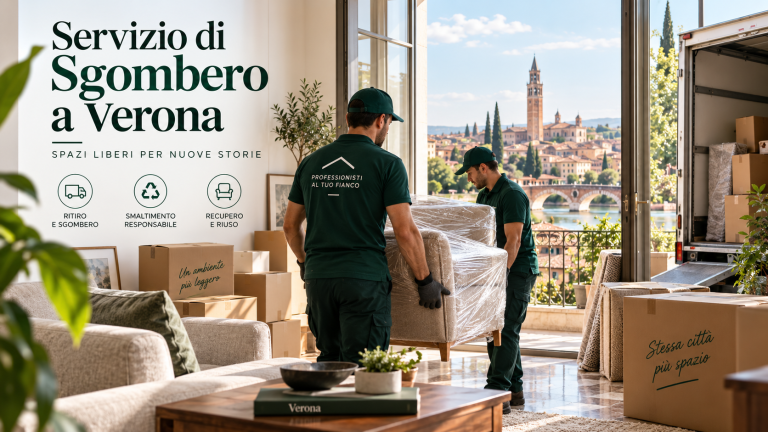 Sgombero appartamento a Verona: come funziona il servizio e quando conviene affidarsi a professionisti