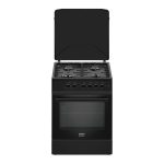 Cucina Cuneo 120 cm. H 220 cm. con cassa rovere e ante bianco opaco elettrodomestici inclusi
