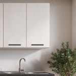 Cucina Meraviglia XL reversibile basi e colonne rovere gessato naturale e pensili rovere gessato bianco elettrodomestici inclusi