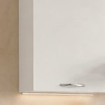 Cucina Taurusnew 195 cm reversibile in bianco poro chiuso con elettrodomestici inclusi Industrie Valentini