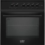 Cucina a gas Tremiti 60x60 con forno a gas e grill elettrico 70 litri nero classe A Samet Indomita Line
