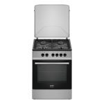 Cucina a gas Tremiti 60x60 con forno multifunzione e grill elettrico 70 litri silver e top nero classe A Samet Indomita Line