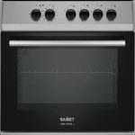 Cucina a gas Tremiti 60x60 con forno multifunzione e grill elettrico 70 litri silver e top nero classe A Samet Indomita Line
